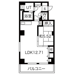 レジデンスカープ札幌【11階】の間取り