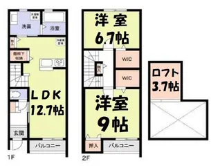 ブリエ・アン【2階】の間取り