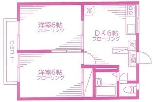 エステート三田【1階】の間取り