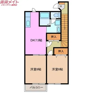 アルファパークI【2階】の間取り