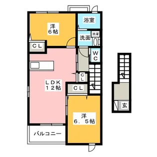 ミッテフリーデIII【2階】の間取り