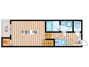 ハーモニーテラス鶴田II【1階】の間取り