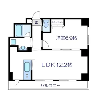 クエル田端【5階】の間取り
