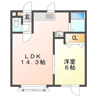 コーポソレイユIII【2階】の間取り