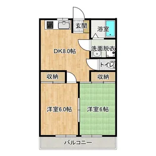 コスモ一宮II【3階】の間取り