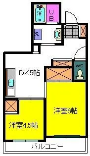 マンションカネイ【4階】の間取り