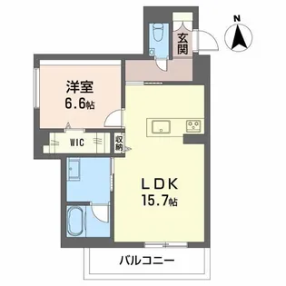 【新築】プレミアス御幸【1階】の間取り