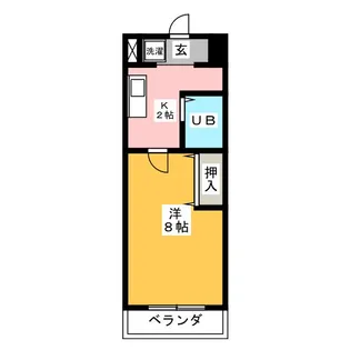 コガネTコーポ【4階】の間取り