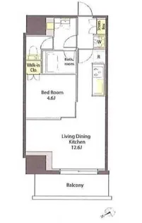 プライムメゾン湯島【5階】の間取り