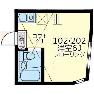 ユナイト上中里キャラガー【2階】の間取り