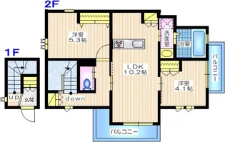 シーリン横浜【2階】の間取り