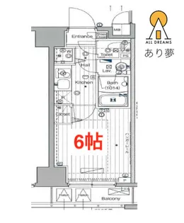 ガーラ・ステーション横濱関内【5階】の間取り