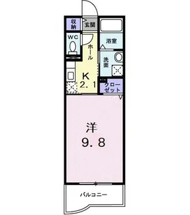 ジェルメ 東所沢【1階】の間取り