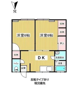 三條屋アパート【2階】の間取り