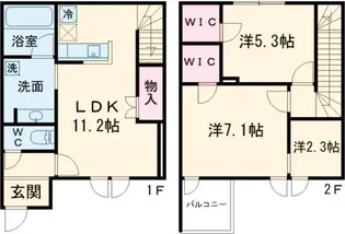 オルキデ蘆花公園六番館の間取り