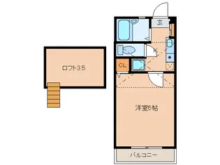 スペ-ステック荒江【2階】の間取り