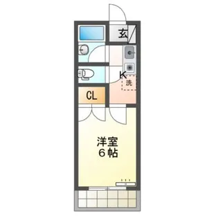 ホーユウコンフォルト南福島【6階】の間取り