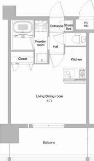 エンクレストNEO博多駅南【8階】の間取り