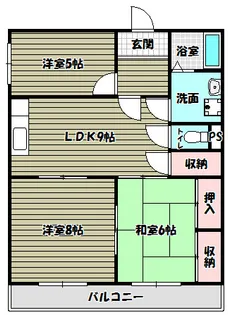 スコルピオ清和【4階】の間取り