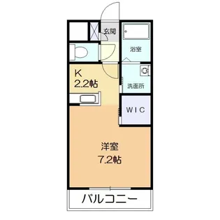 グランソレイユ 二子【2階】の間取り