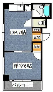 第二荒井マンション【1階】の間取り