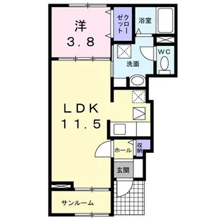 ナヴォーナ【1階】の間取り