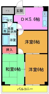 メゾン光大野【1階】の間取り