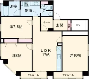 サクマビル11【3階】の間取り