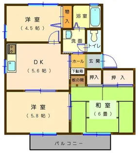 ポラールC【2階】の間取り