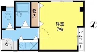 カーサゼブラ土佐堀【2階】の間取り