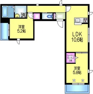 カーサ K【3階】の間取り
