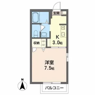 シャーメゾン・ソレイユ A棟【1階】の間取り