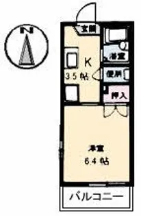 フレグランス西霞 C棟【1階】の間取り