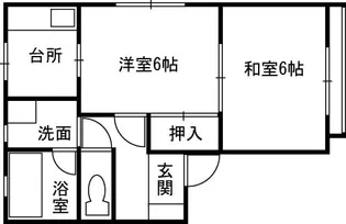 ハイツ立山【1階】の間取り