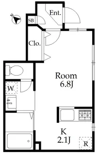 WING氷川台【1階】の間取り