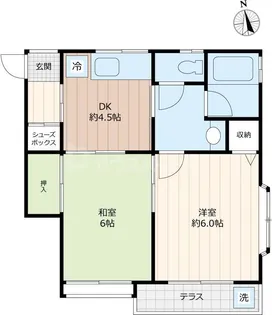 グリーンコーポ西綾瀬【1階】の間取り