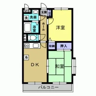 アローズII【2階】の間取り