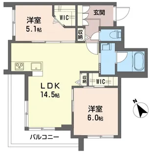 ナデン【3階】の間取り