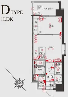 レジデンシャルヒルズ上呉服【5階】の間取り
