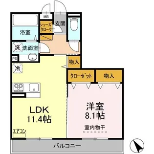 プランドール【3階】の間取り