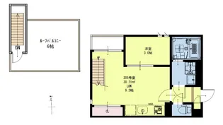 GRANDTIC東照宮【2階】の間取り