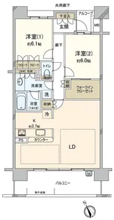 パークホームズ市川ステーションフロント【5階】の間取り