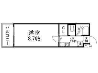 エスポワール聚楽【10階】の間取り