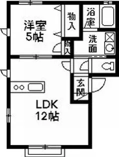 シャーメゾン ルーベラA【2階】の間取り