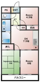 パークヒルズ東所沢【2階】の間取り