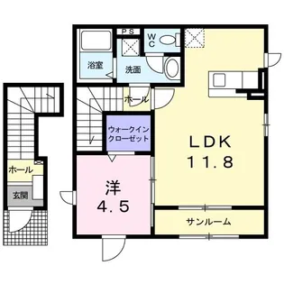 サンライズV【2階】の間取り