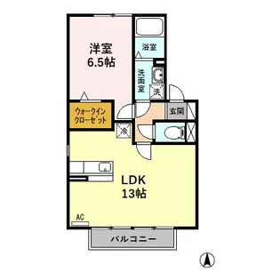 セジュールきよし A【2階】の間取り