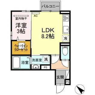 タウン中筋【3階】の間取り