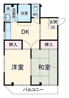 新和ハイツ【3階】の間取り
