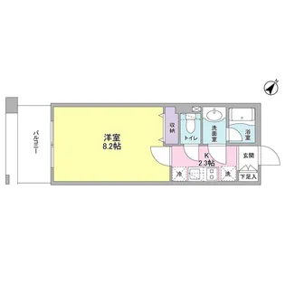 プロスペクト東雲橋【8階】の間取り
